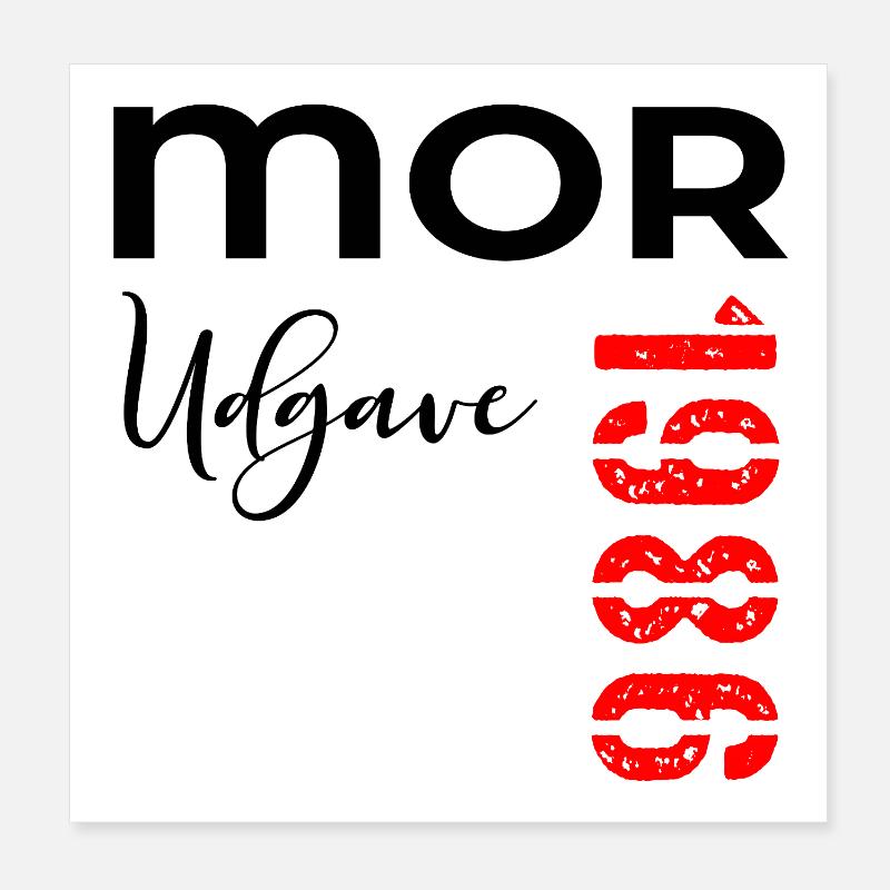 Mor 1986 Udgave Poster 20x20 cm