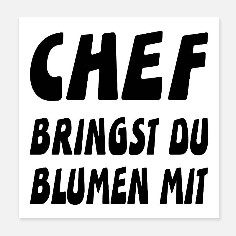 Chef Poster 20x20 cm