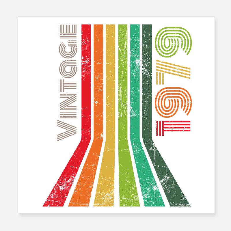 Millésime 1979 Poster 20 x 20 cm