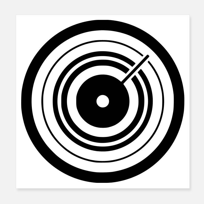 Cible Flèche Icône de Fléchette Poster 20 x 20 cm