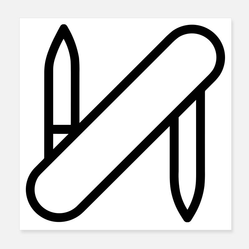 Swiss Army knife Poster 8" x 8" (20x20 cm)