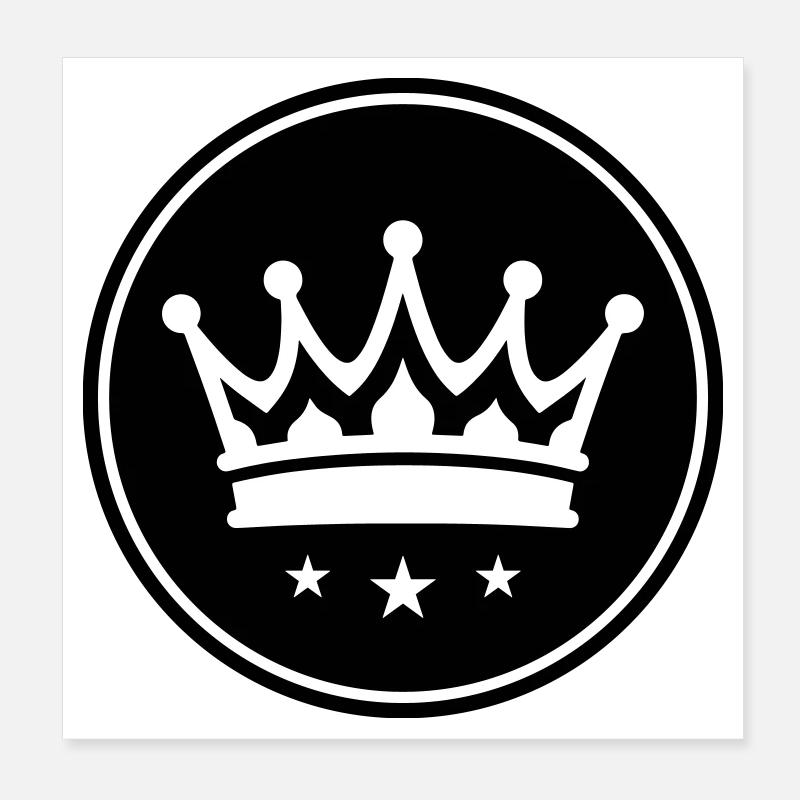 Symbole de la couronne Poster 20 x 20 cm
