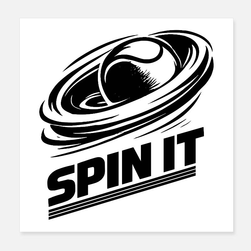 Padel Spin It Sport Leidenschaft Performance Poster 20x20 cm
