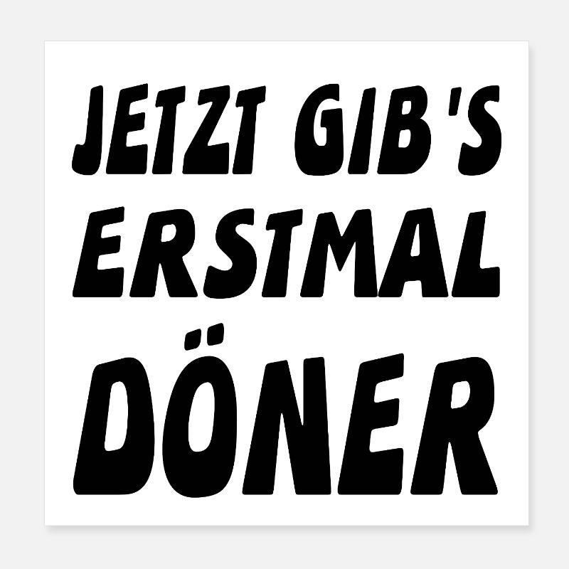 Döner Poster 20x20 cm