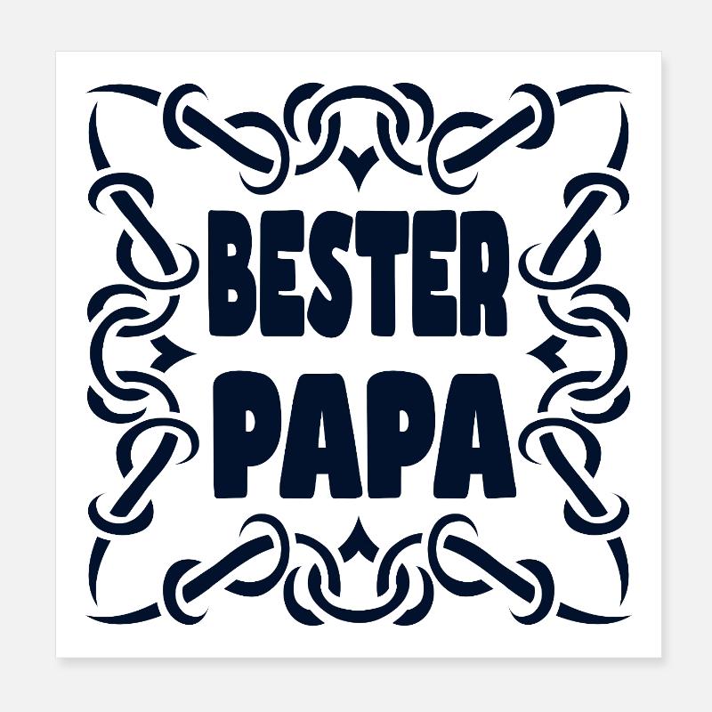 KOMPLIMENTE BESTER PAPA Poster 20x20 cm