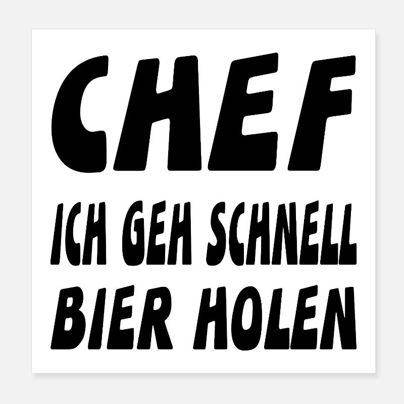 Chef Poster 20x20 cm