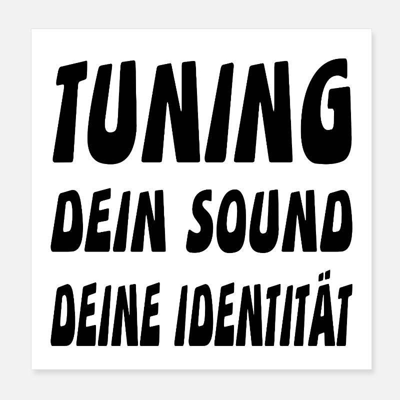 Tuning Poster 20x20 cm