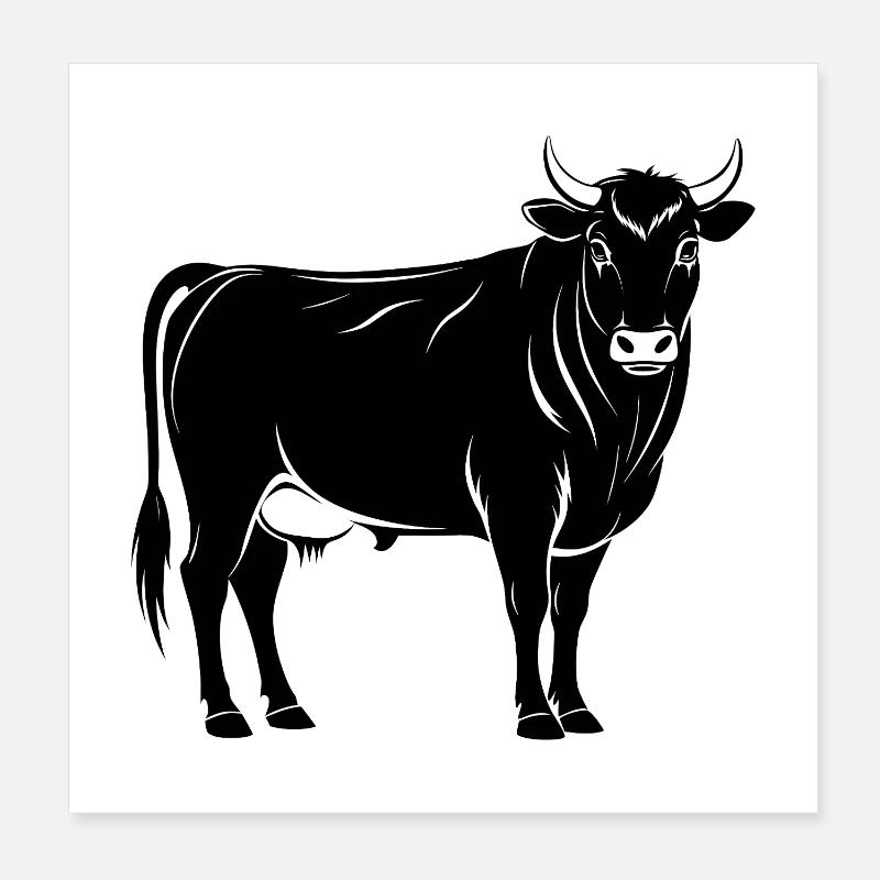 Taureau d’Angus Poster 20 x 20 cm