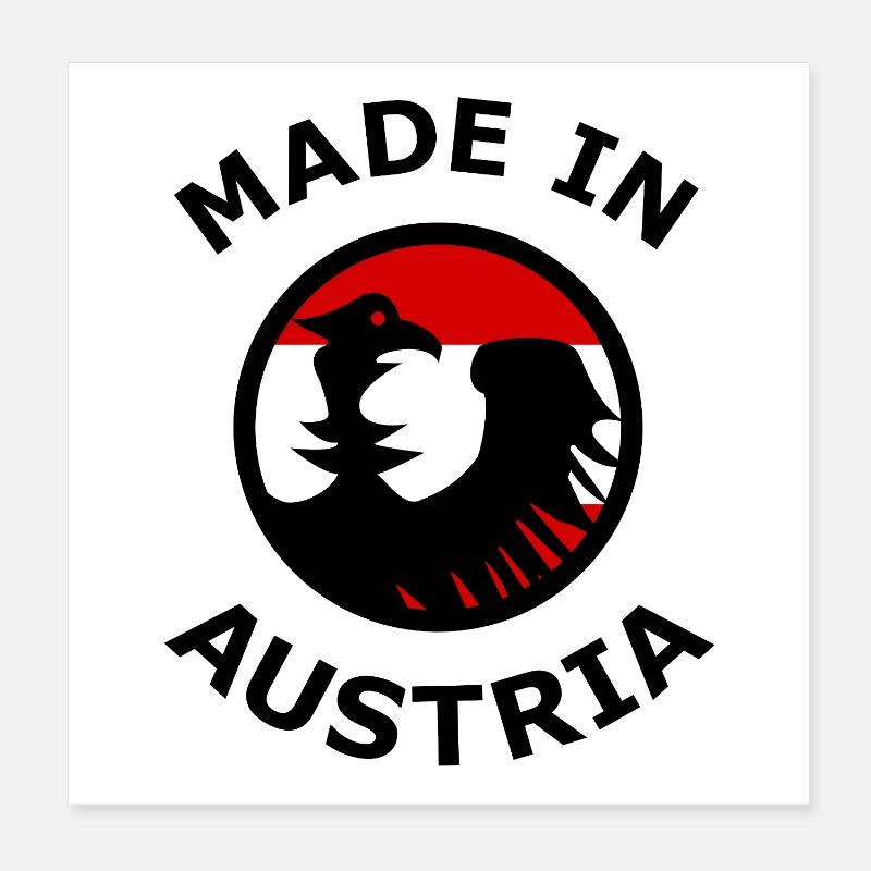 Fans from Austria Poster 8" x 8" (20x20 cm)