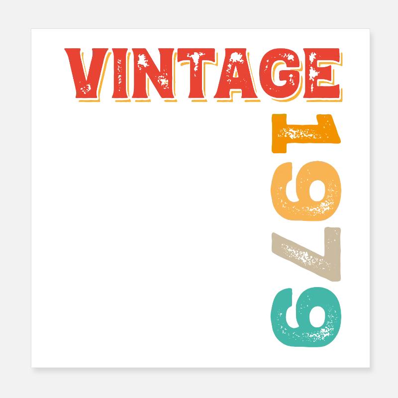 Millésime 1979 Poster 20 x 20 cm