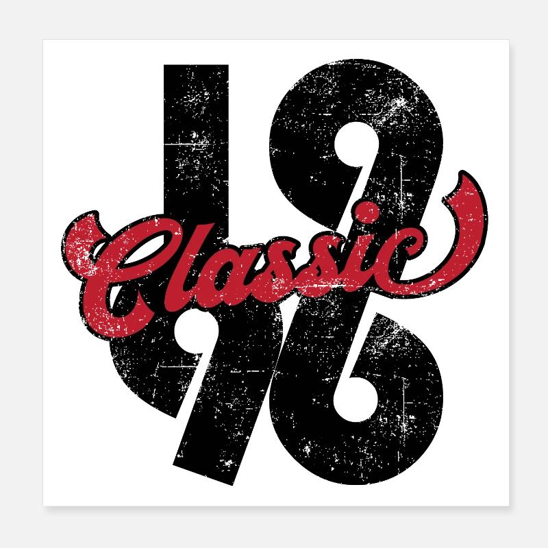 Millésime 1996 Poster 20 x 20 cm