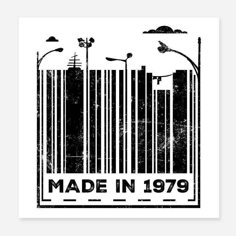 Millésime 1979 Poster 20 x 20 cm