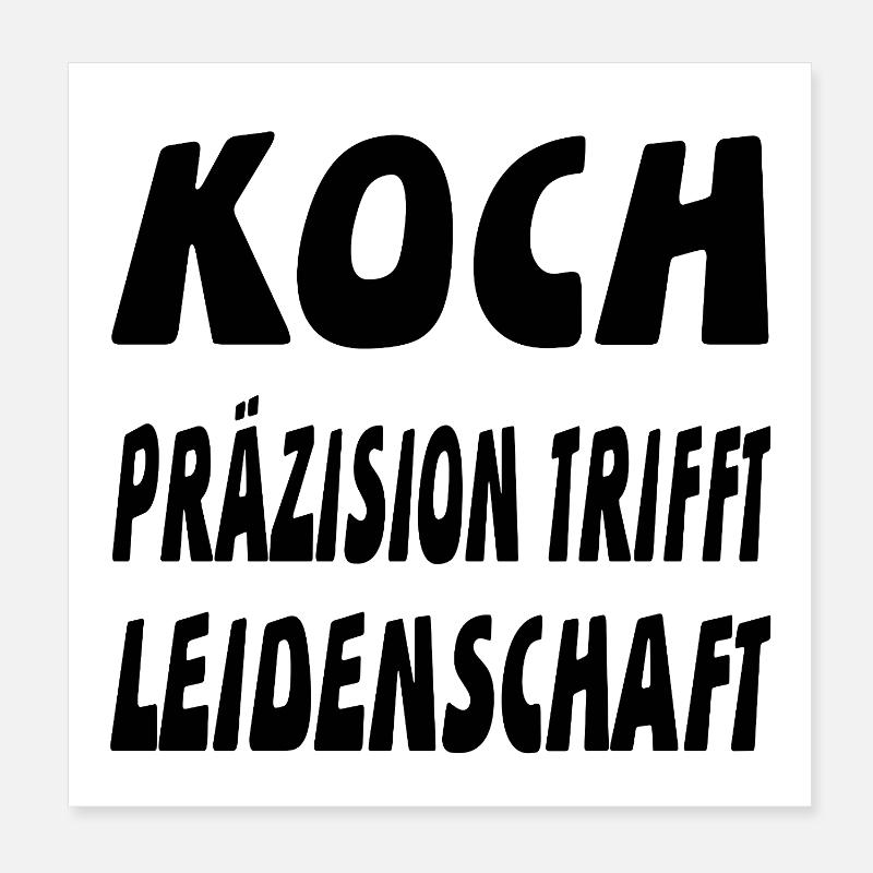 Koch Poster 20x20 cm