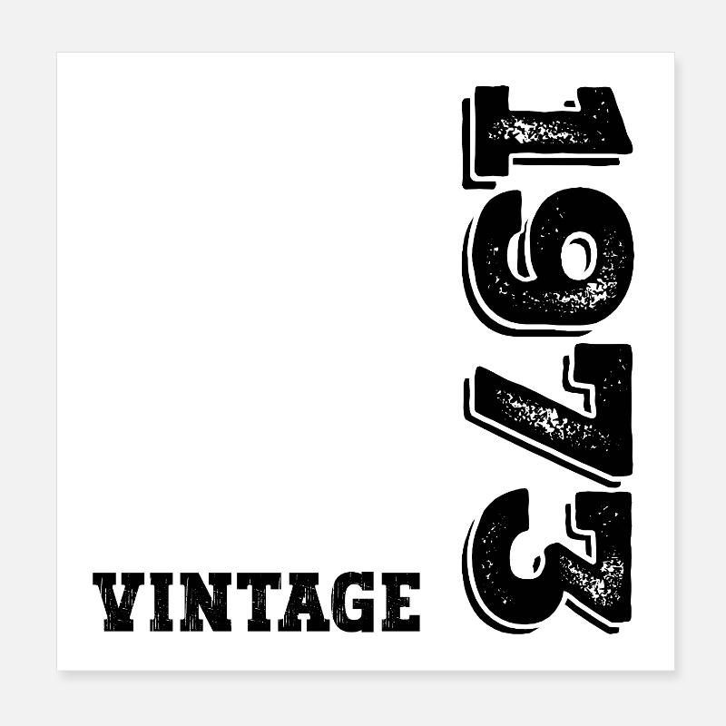 Vintage 1973 Poster 20x20 cm