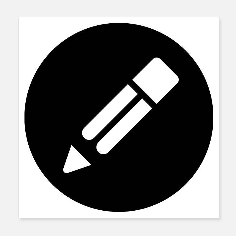 Bleistift Poster 20x20 cm