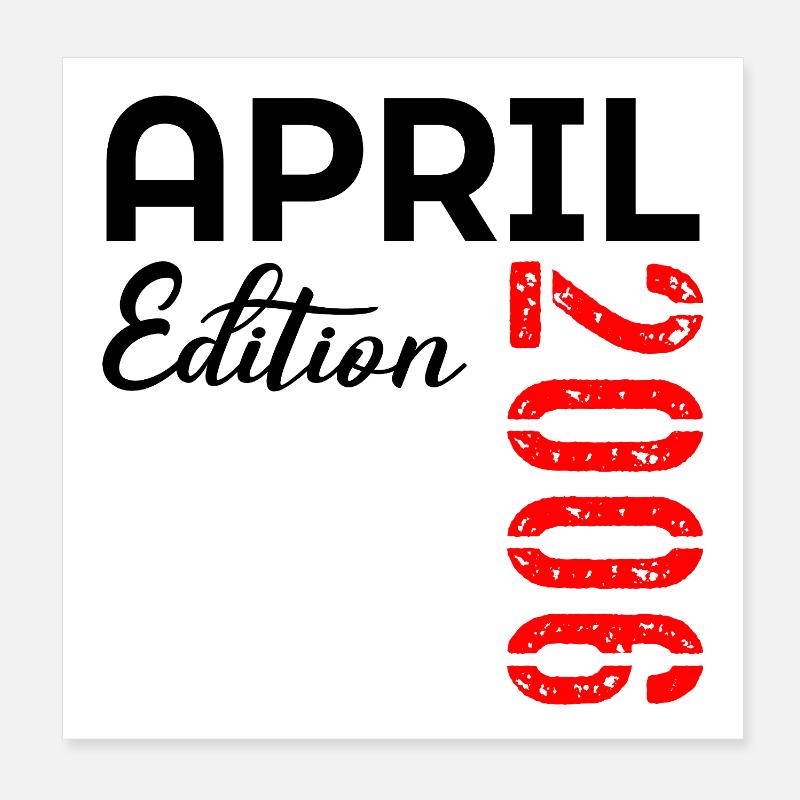 Geburtstag 2006 April Poster 20x20 cm