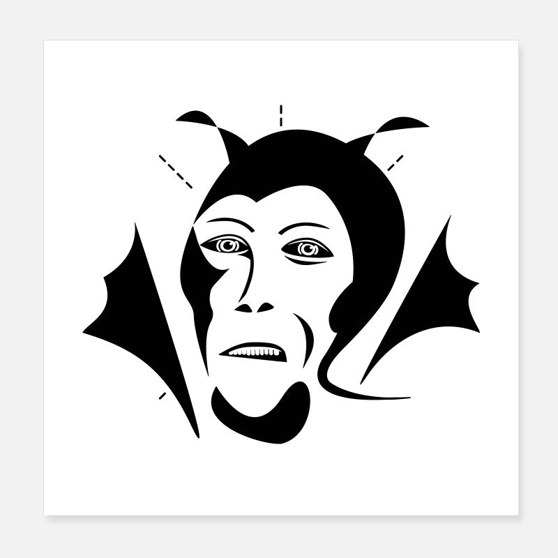 Devil Poster 20x20 cm