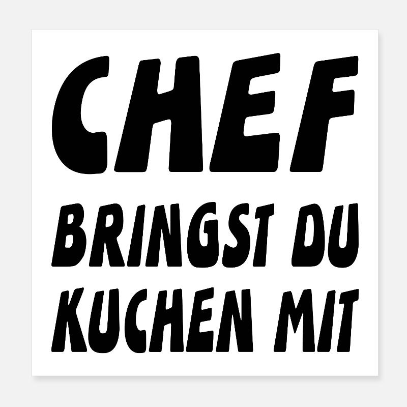 Chef Poster 20x20 cm
