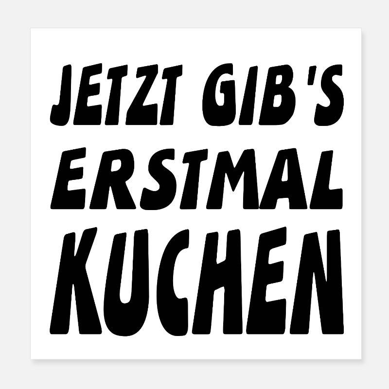 Kuchen Poster 20x20 cm