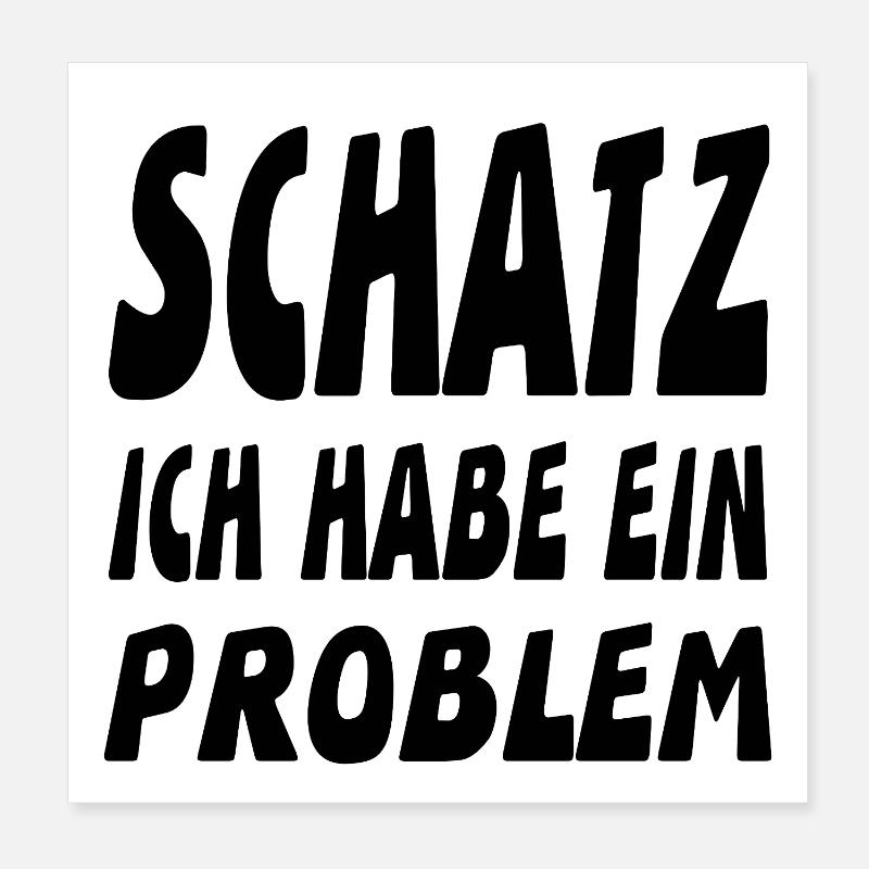 Schatz Poster 20x20 cm