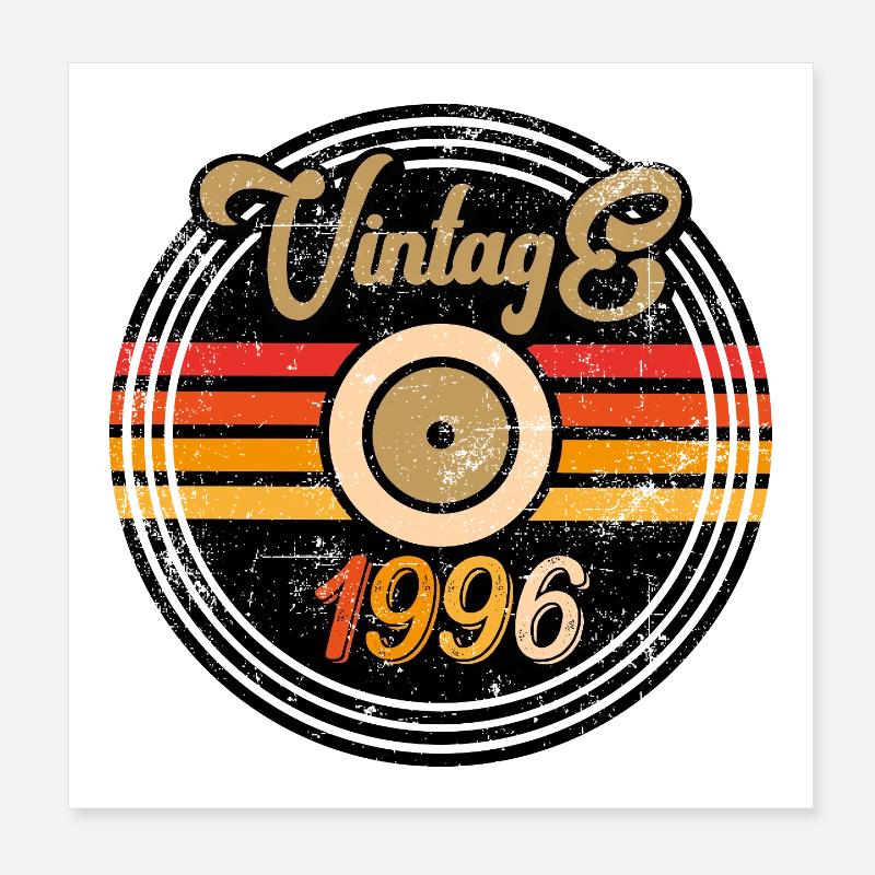 Millésime 1996 Poster 20 x 20 cm