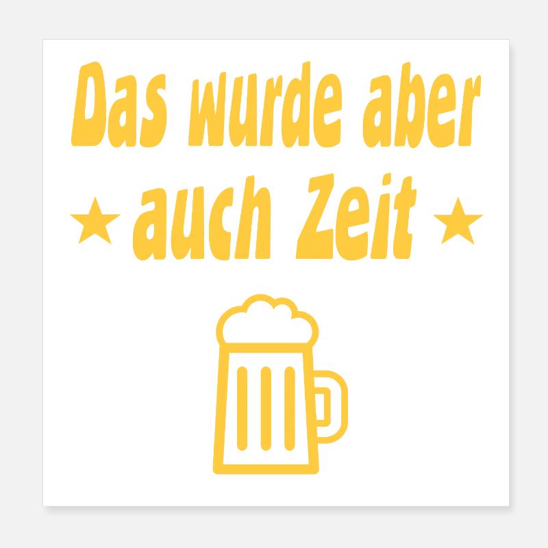 Bier Poster 20x20 cm