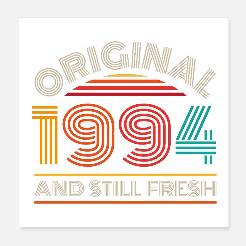 Millésime 1994 Poster 20 x 20 cm