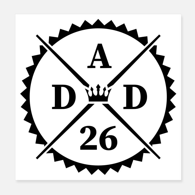 dad_26 Poster 20 x 20 cm