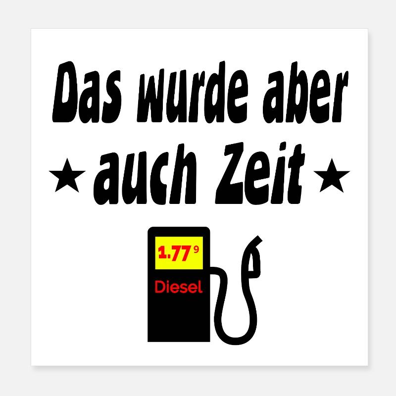 Diesel Poster 20x20 cm