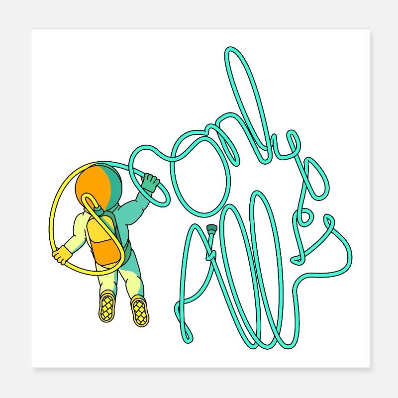SEULEMENT C’EST TOUT Poster 20 x 20 cm