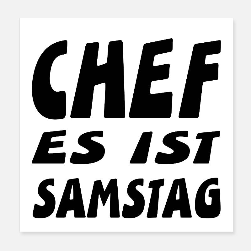 Chef Poster 20x20 cm