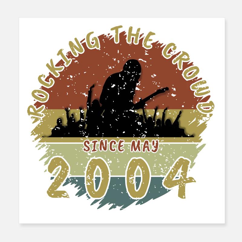 22. Geburtstag Rocking the crowd GIT 05/2004 Poster 20x20 cm