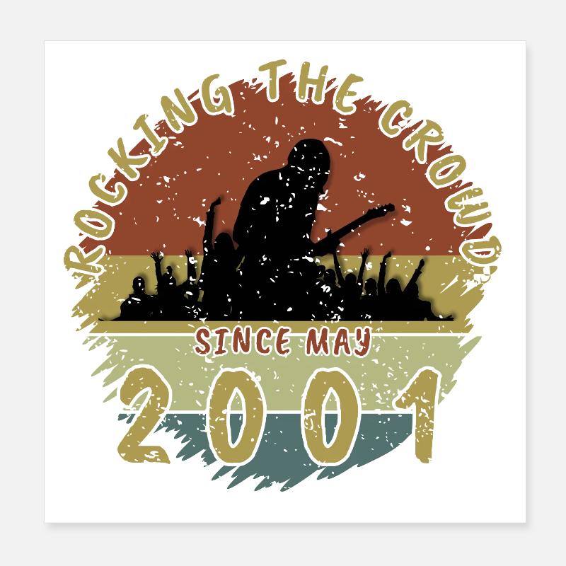 25th Birthday Rocking the crowd GIT 05/2001 Poster 8" x 8" (20x20 cm)