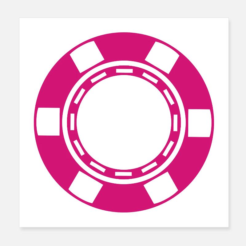 Pièce de casino Poster 20 x 20 cm