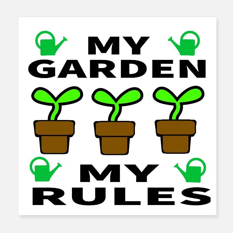 Garden Poster 8" x 8" (20x20 cm)