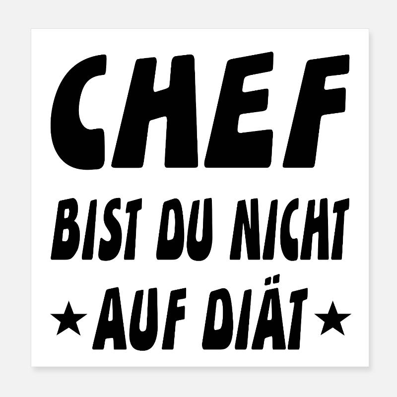 Chef Poster 20x20 cm