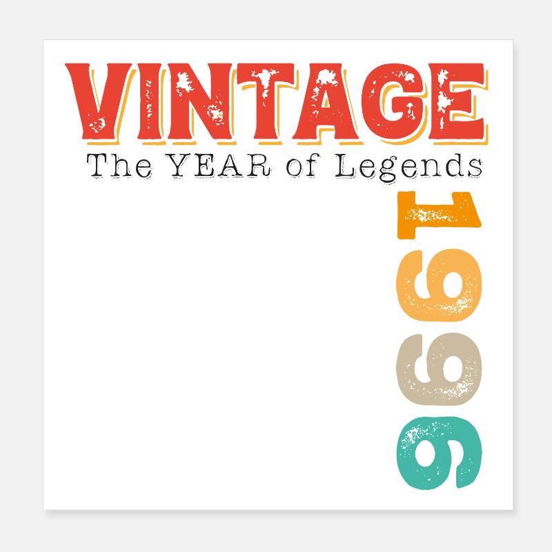 Vintage 1996 Poster 20x20 cm