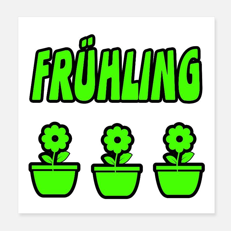 Frühling Poster 20x20 cm