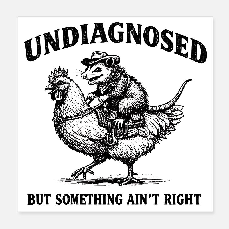Not diagnosed, but something is wrong Poster 8" x 8" (20x20 cm)