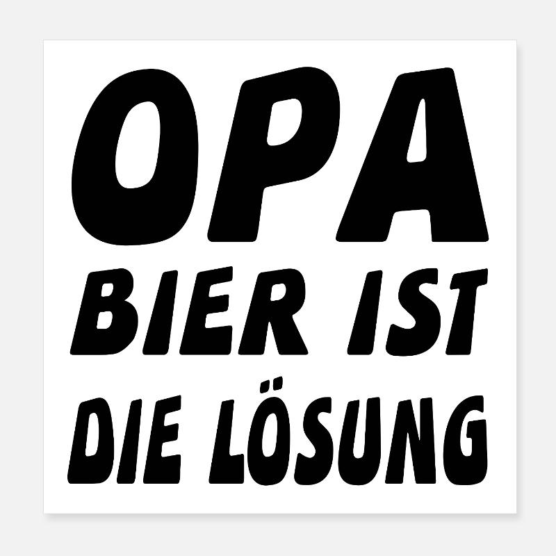 Opa Poster 20x20 cm