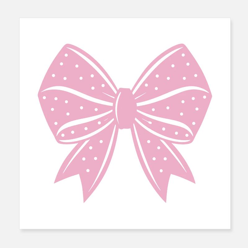 Cheer bow Poster 8" x 8" (20x20 cm)