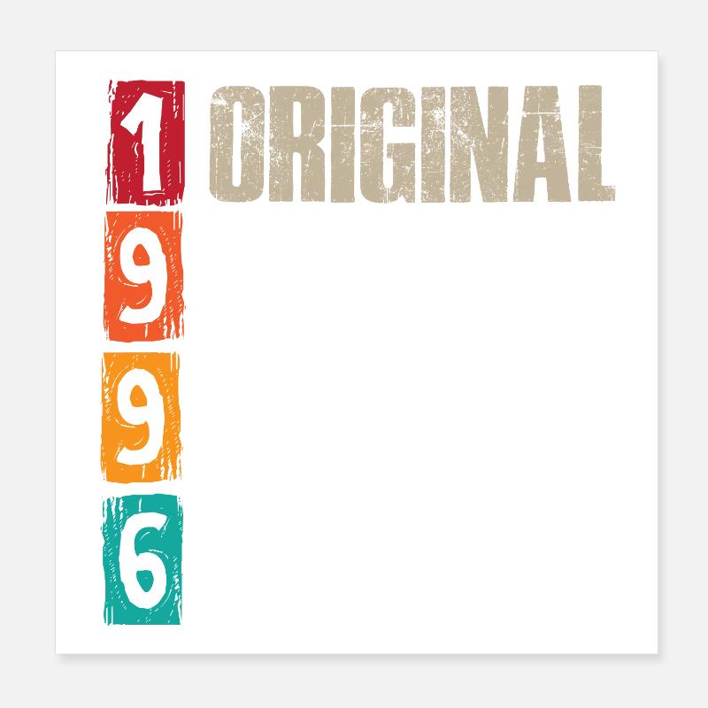 Millésime 1996 Poster 20 x 20 cm