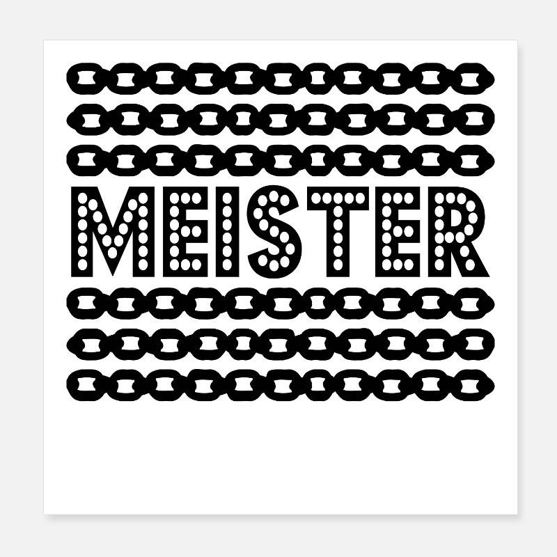 Master Degree Master Chains Poster 8" x 8" (20x20 cm)