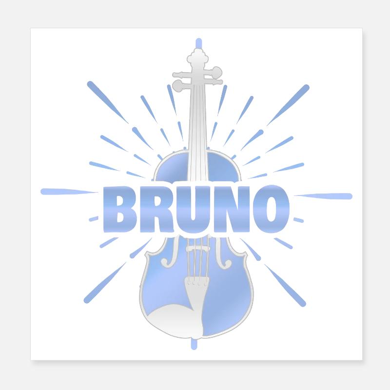 Violine Bruno Poster 20x20 cm
