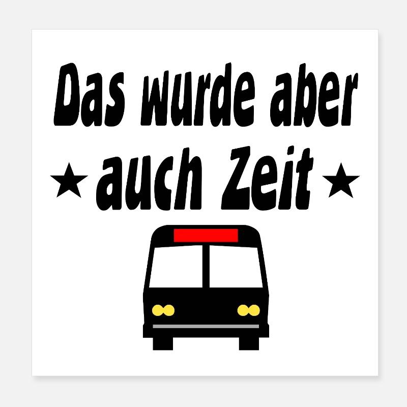 Bus Poster 20x20 cm