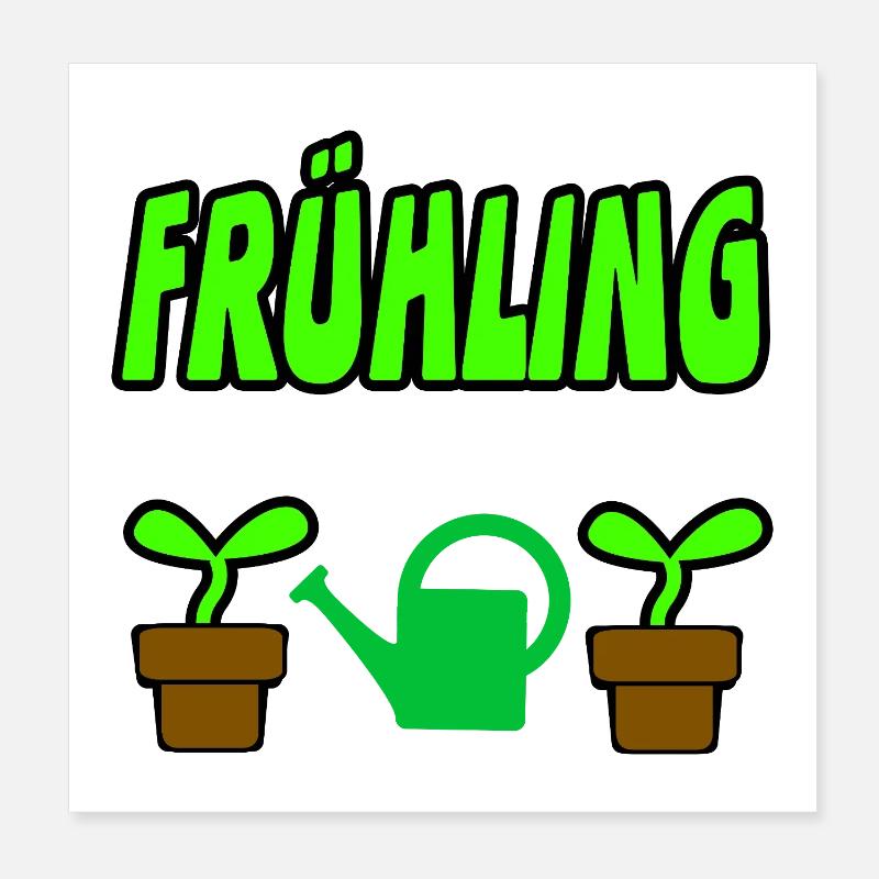 Frühling Poster 20x20 cm