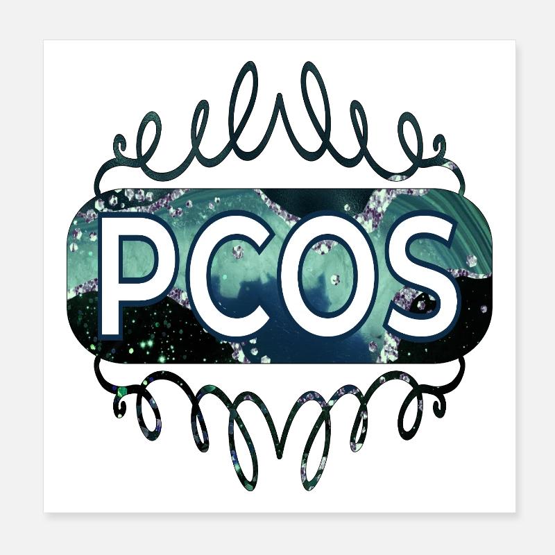 Hormone PCOS Poster 20x20 cm