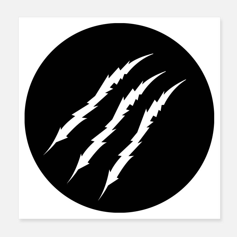 krallen Poster 20x20 cm