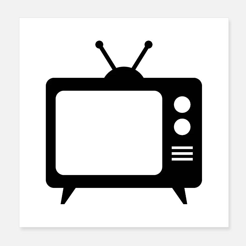 Retro-TV Poster 20x20 cm