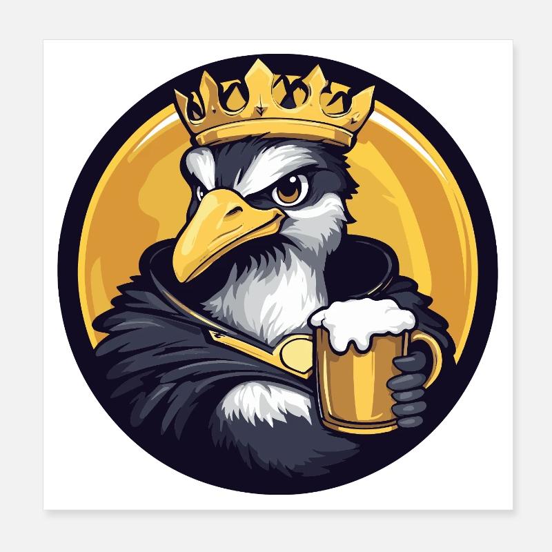 Strauss Beer Drôle Poster 20 x 20 cm